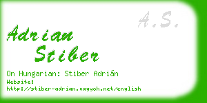 adrian stiber business card